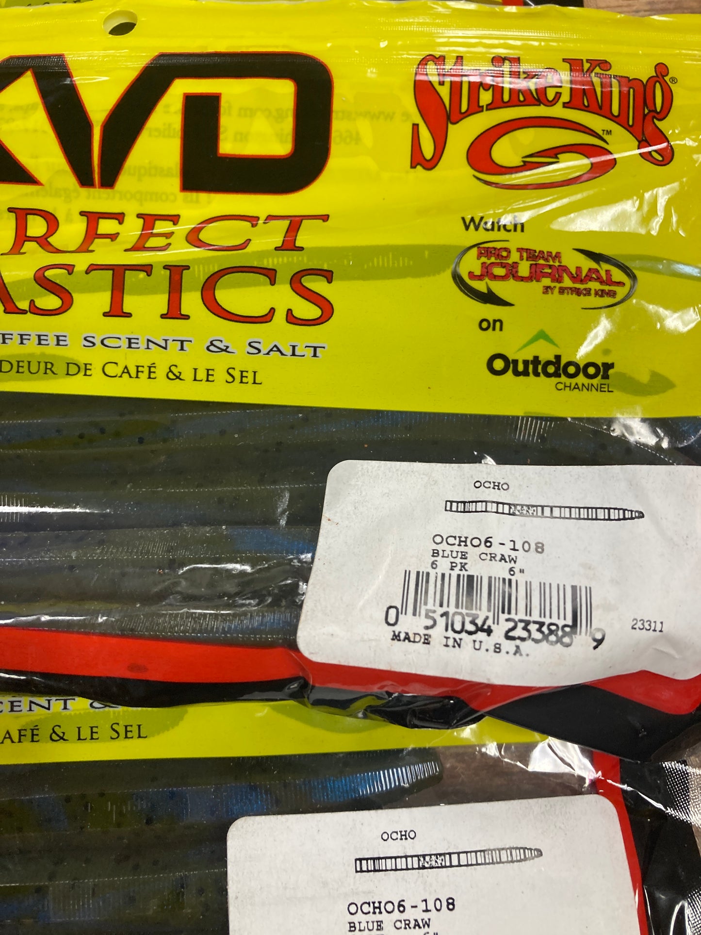 Strike King Ocho 6" Blue Craw