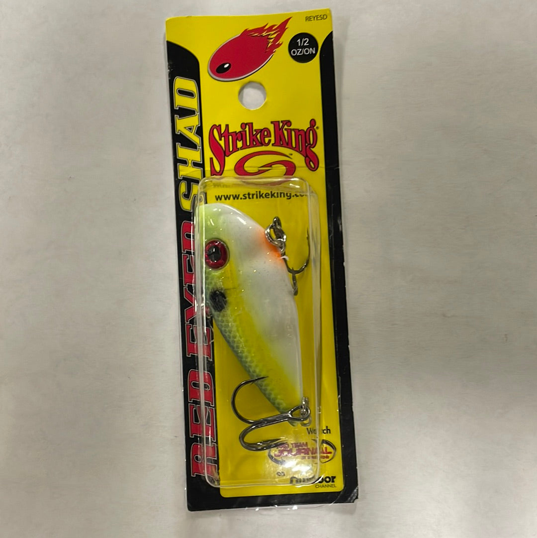 Strike King Red Eyed Shad 1/2 oz. Chartreuse Sexy Shad