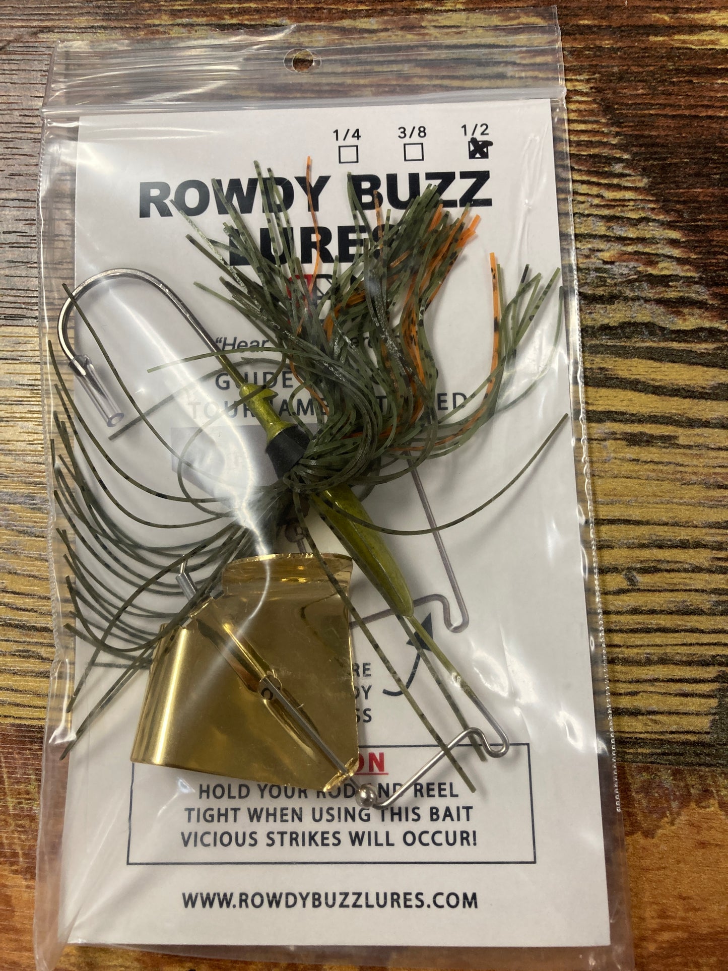 Rowdy Buzz Lures 1/2 oz Rowdy Gill Gold