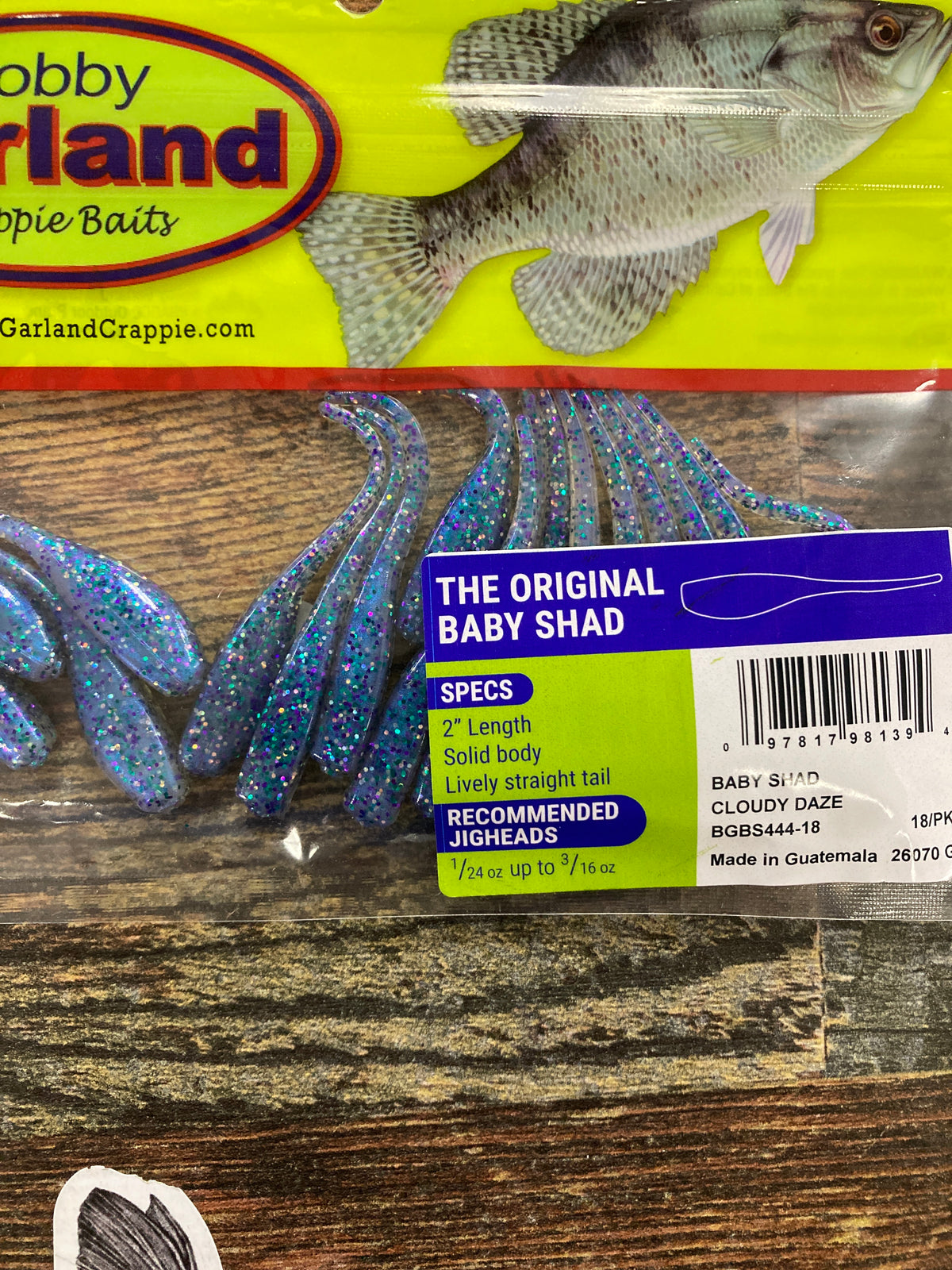 Bobby Garland Baby Shad 2" Cloudy Daze