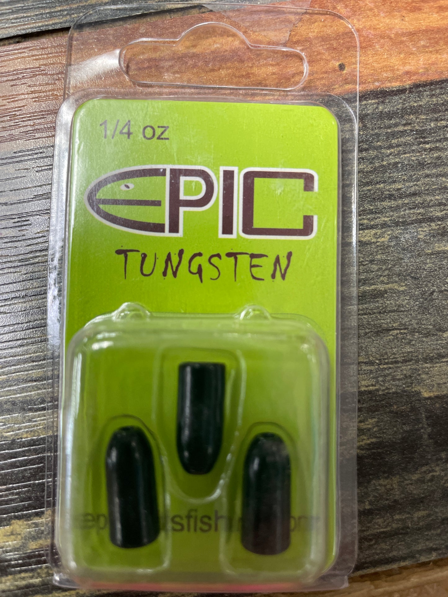 EPIC Tungsten Worm Weight 1/4 oz. Black