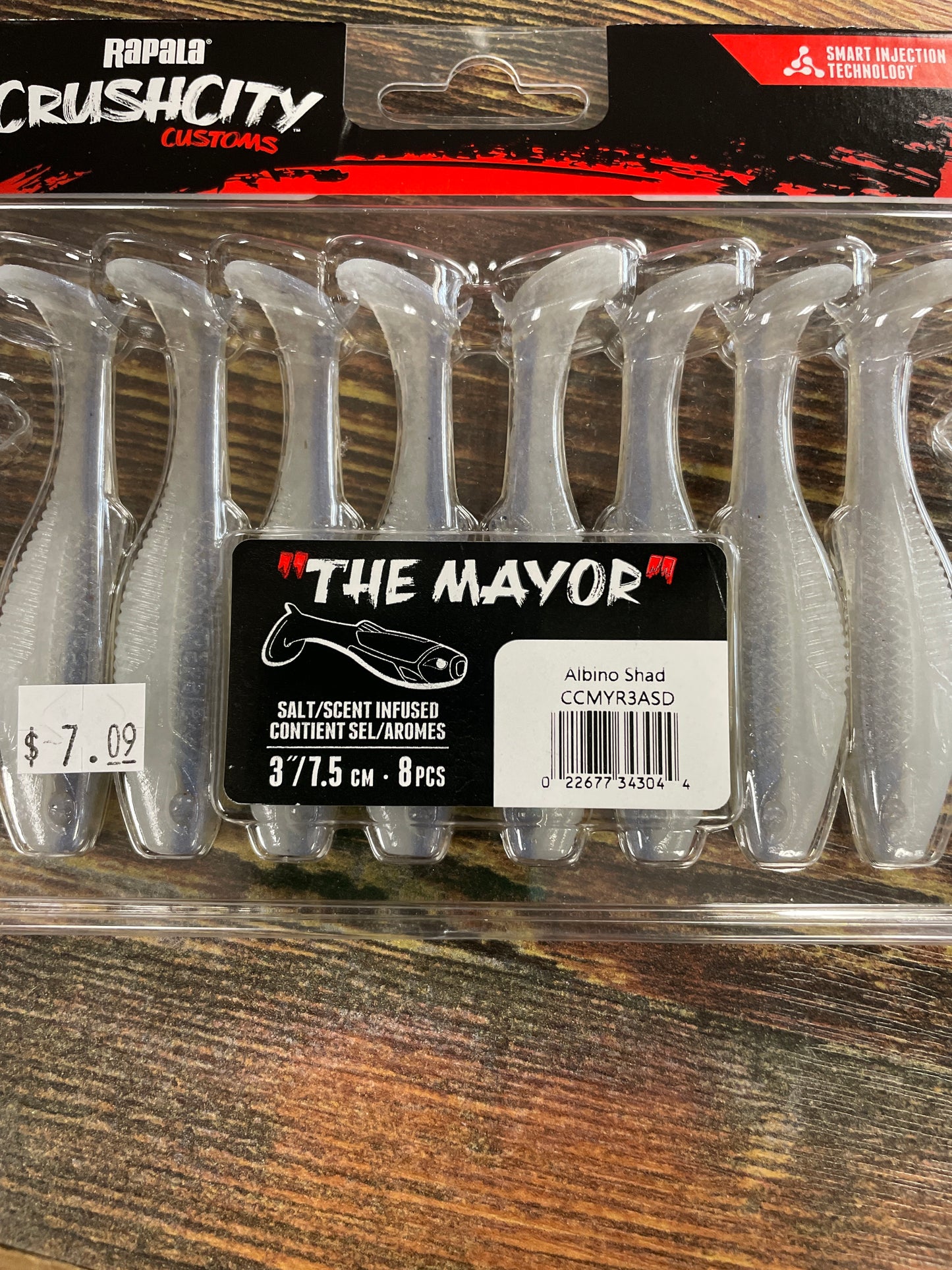 Rapala Crushcity The Mayor 3" Albino Shad