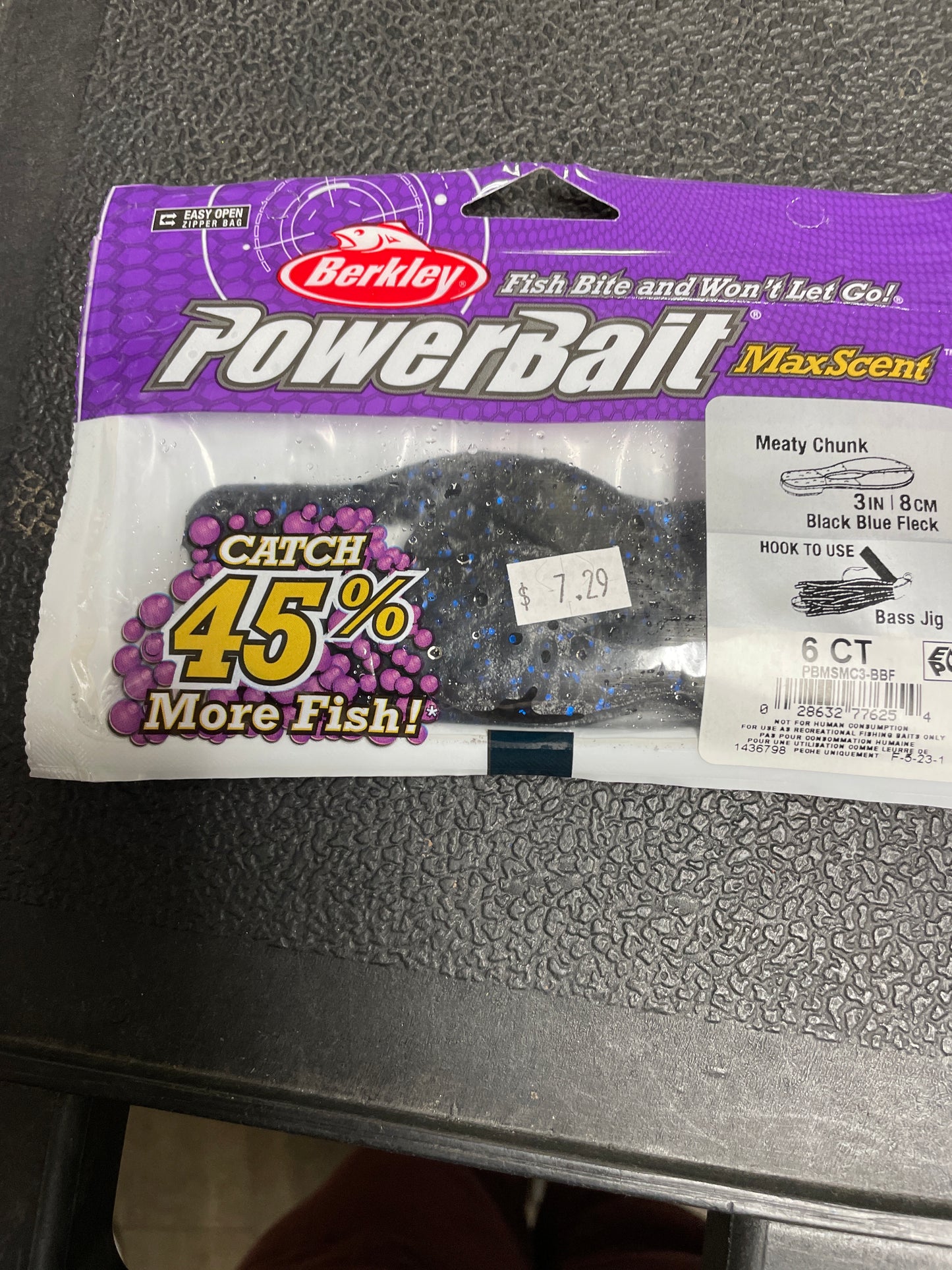 Berkley Meaty Chunk 3” Blue Black Fleck