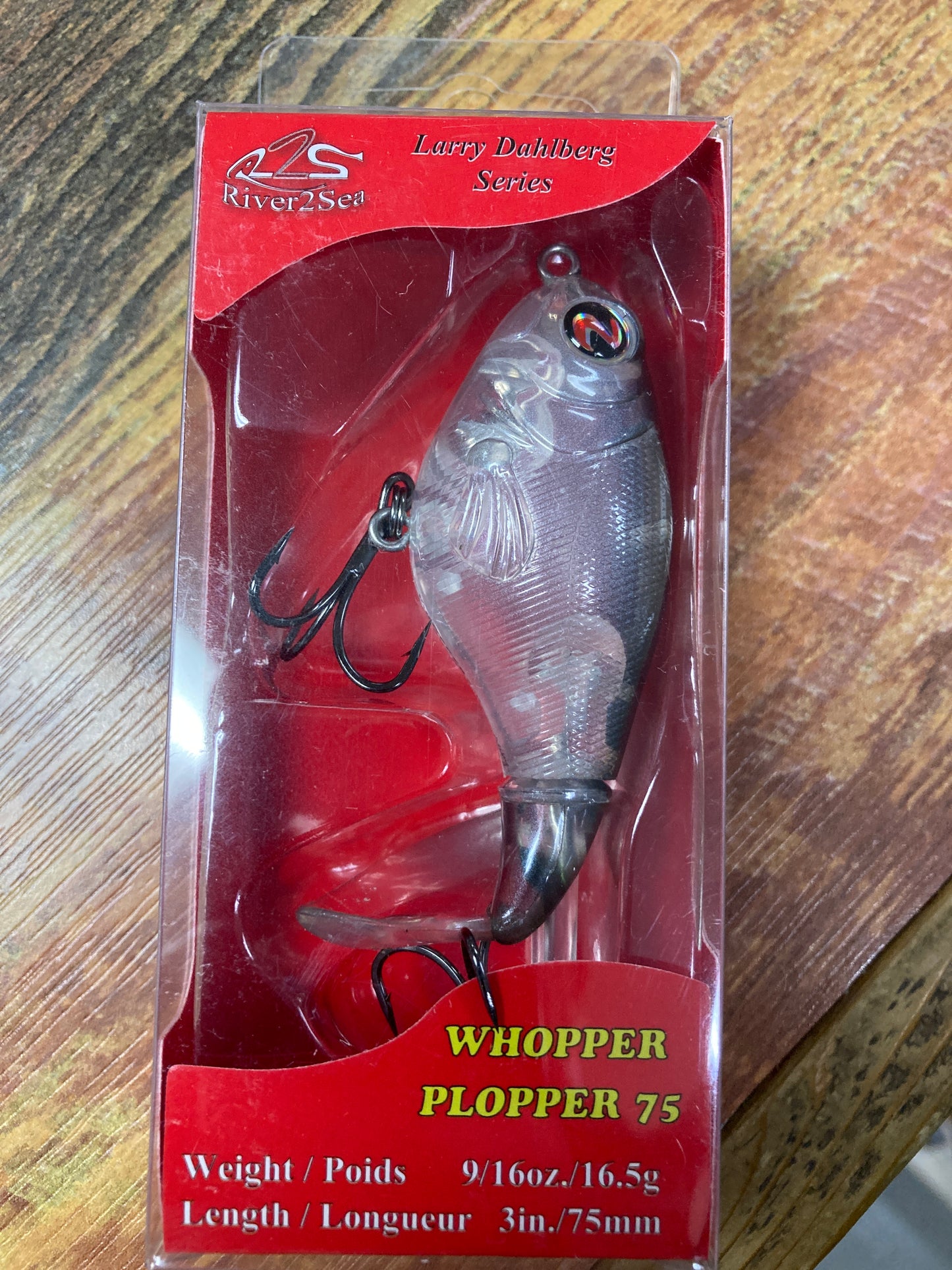 Whopper Plopper 75 - 9/16 oz. 3" Phantom Shad