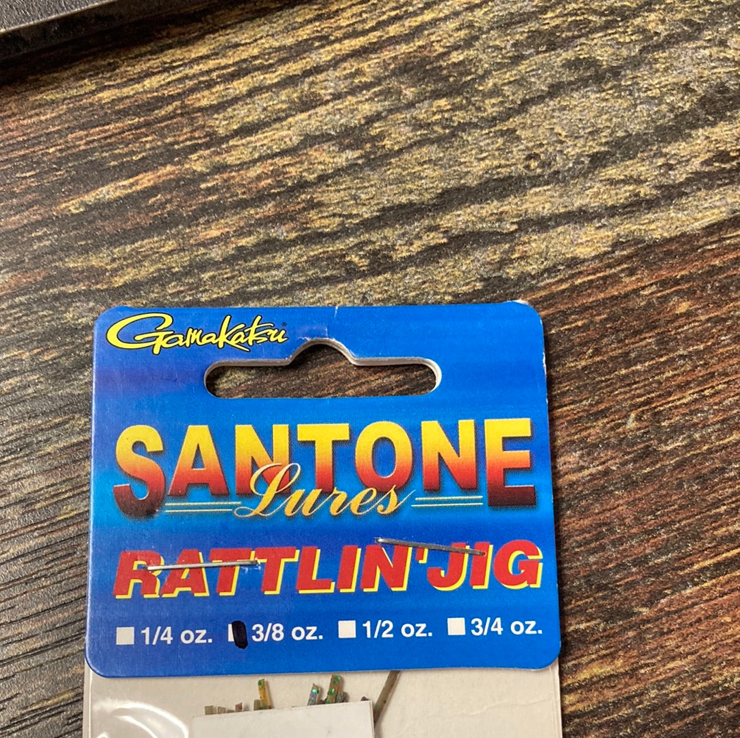 Santone Rattlin Jig 3/8 oz. Bass Candy