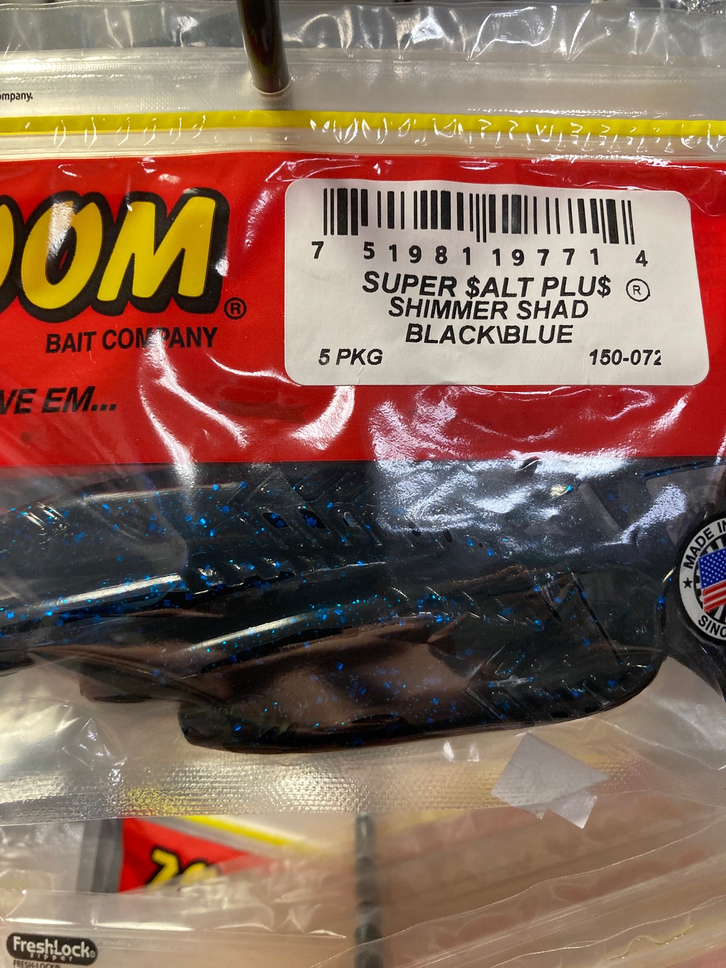 Zoom Shimmer Shad - Black/Blue