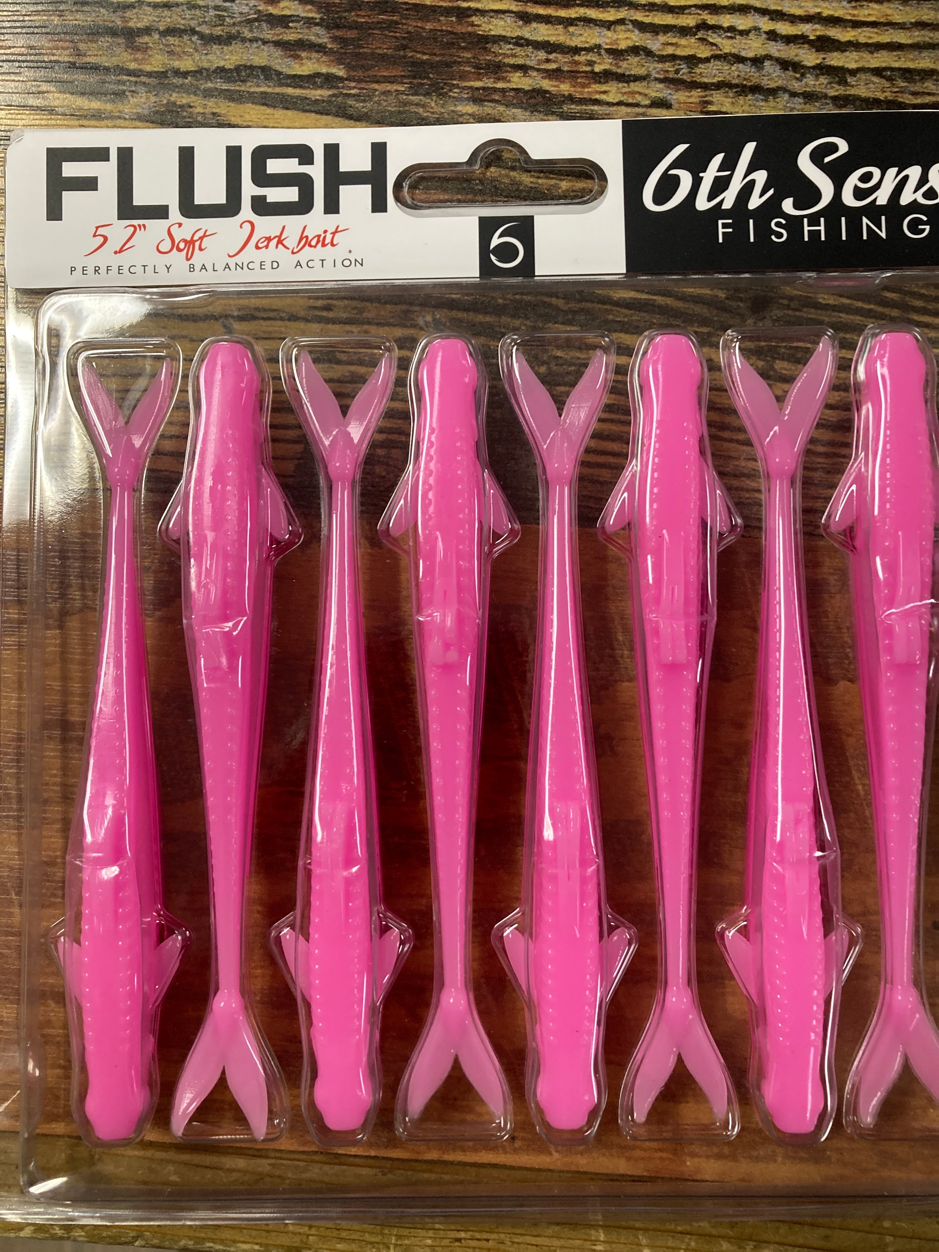 bubblegum fishing lures 6th Sense Flush Jerkbait 5.2” Bubble Gum Pink – Lake Fork Resort