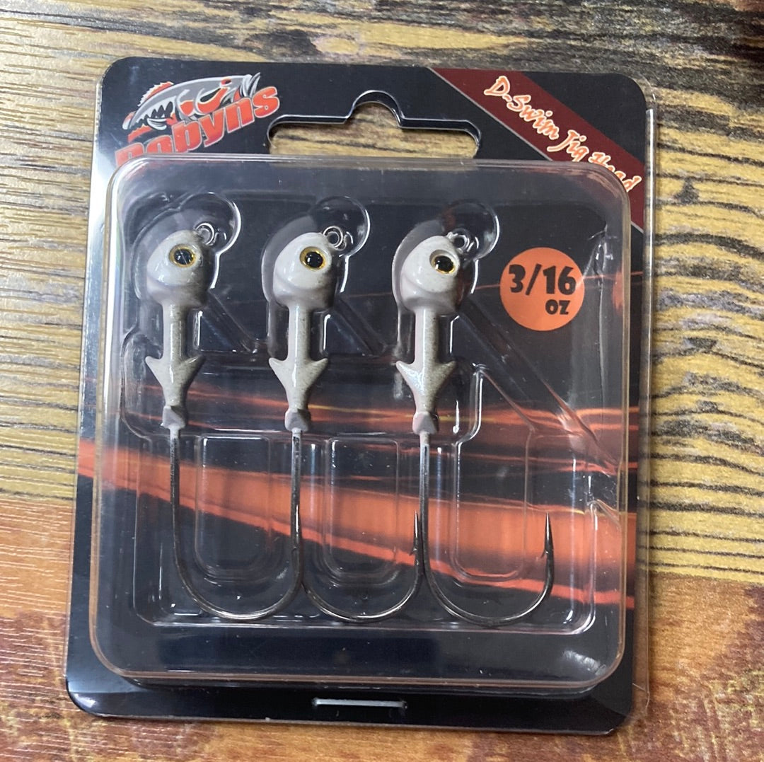 Dobyns D Swim Jig Heads 3/16 oz. Shad