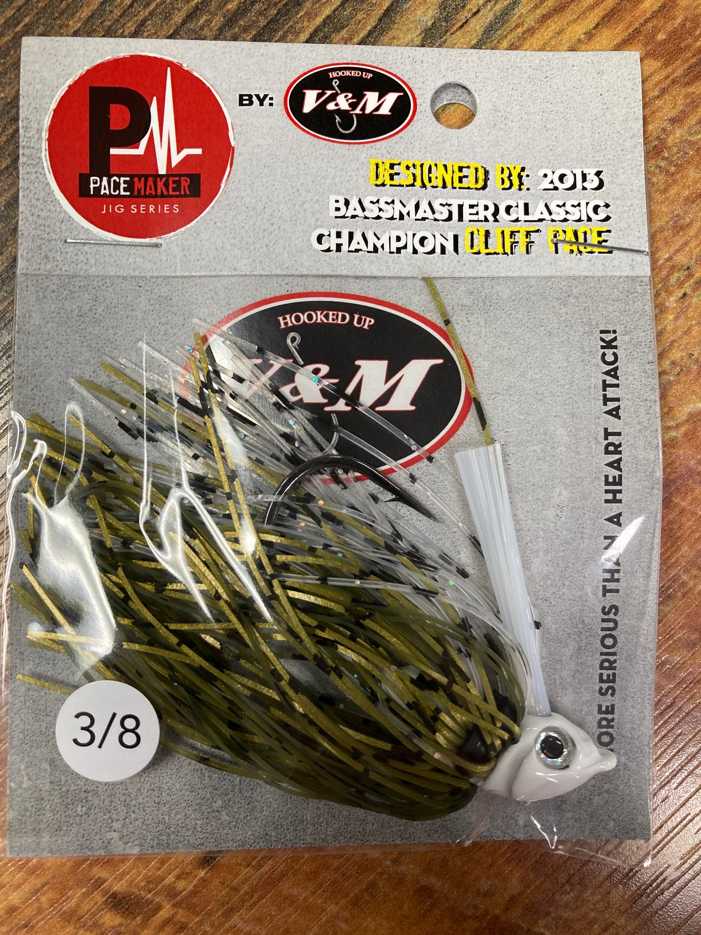 V&M Pulse Swim Jig 3/8 oz. Bar Fish