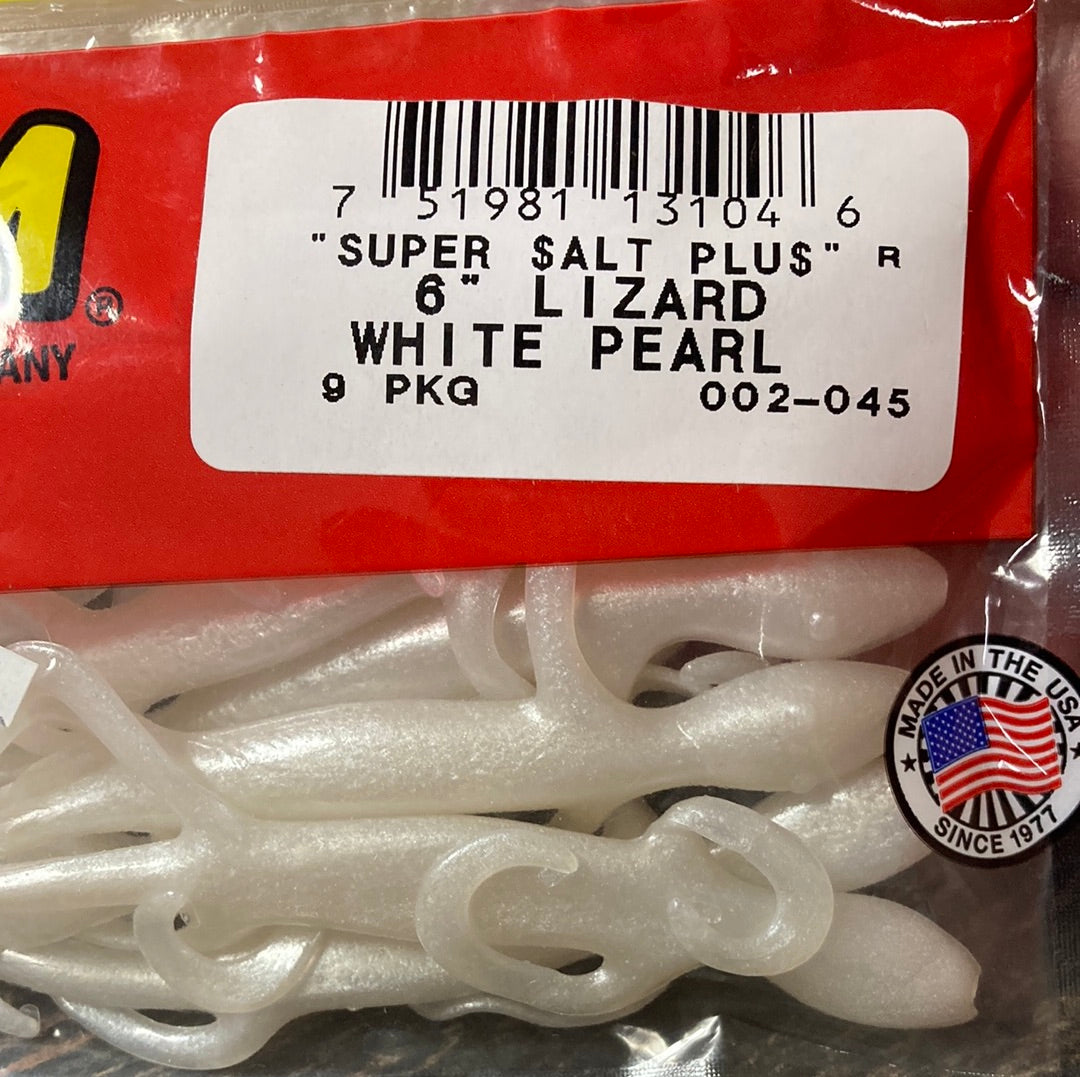 Zoom 6” Lizard - White Pearl