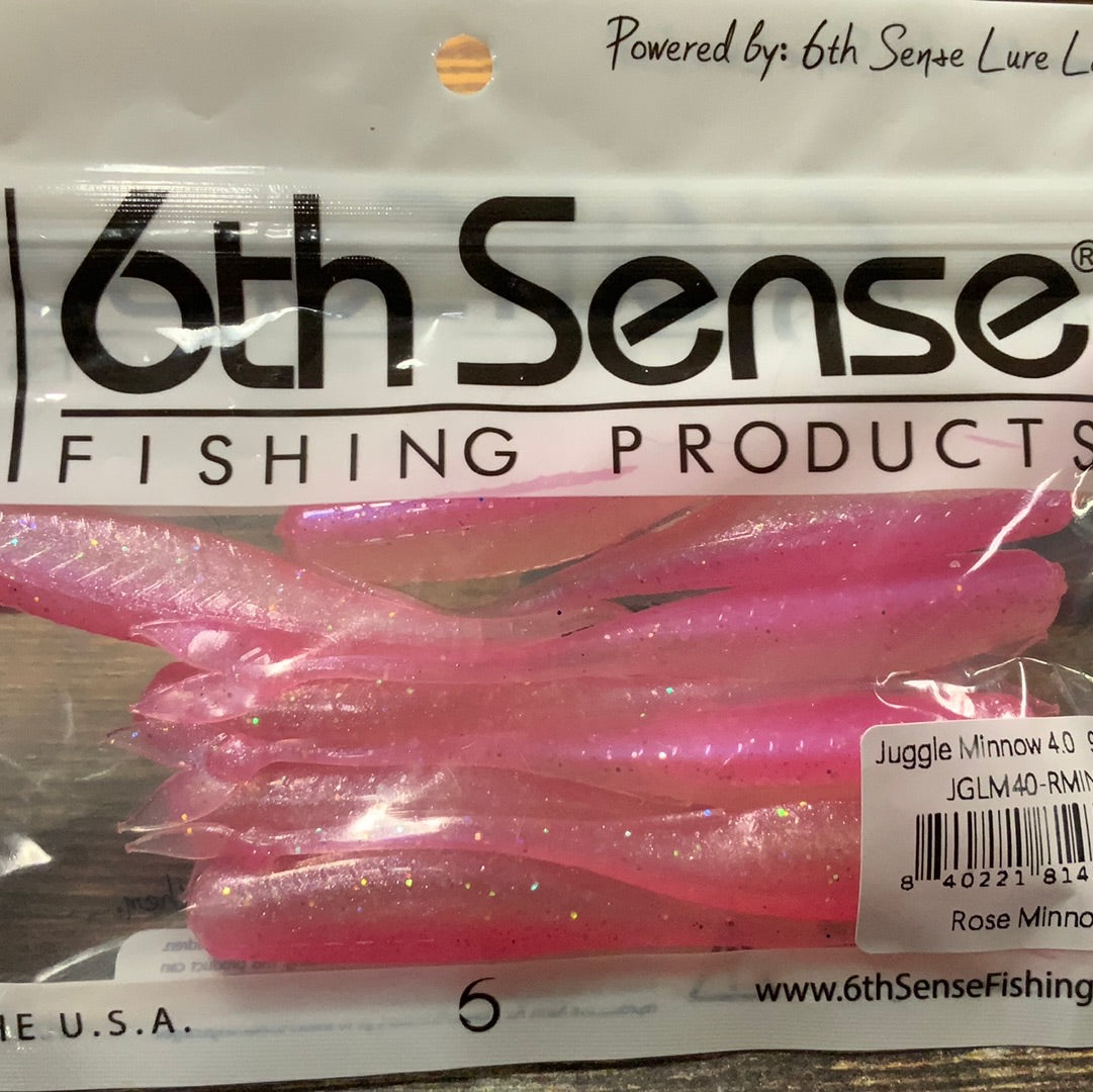 6th Sense Juggle Minnow 4" Rose Minnow