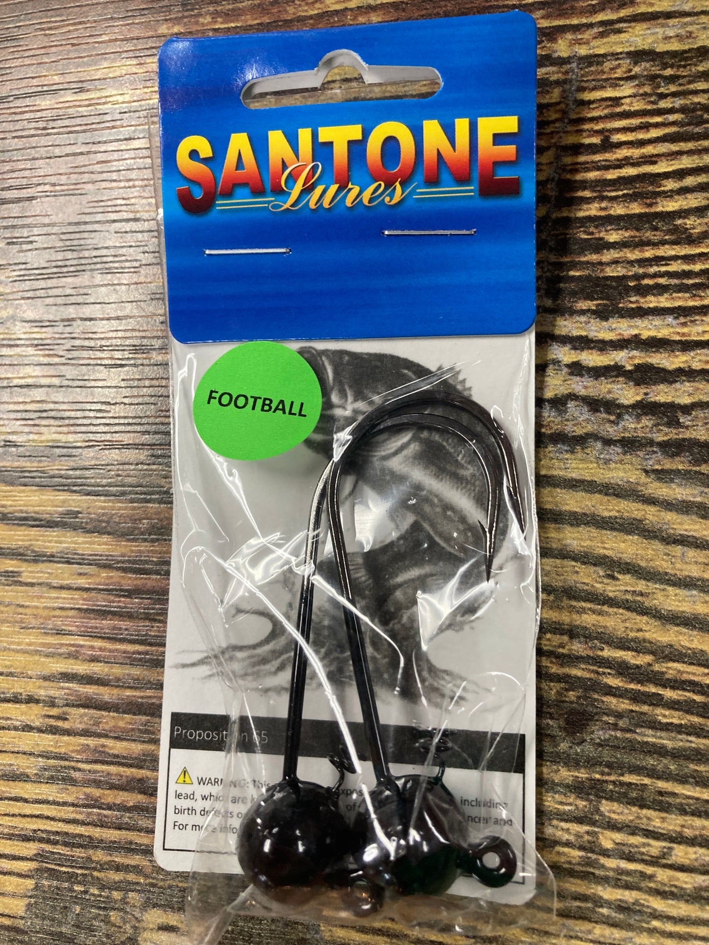Santone Football Jig Head 3/4 oz. Black