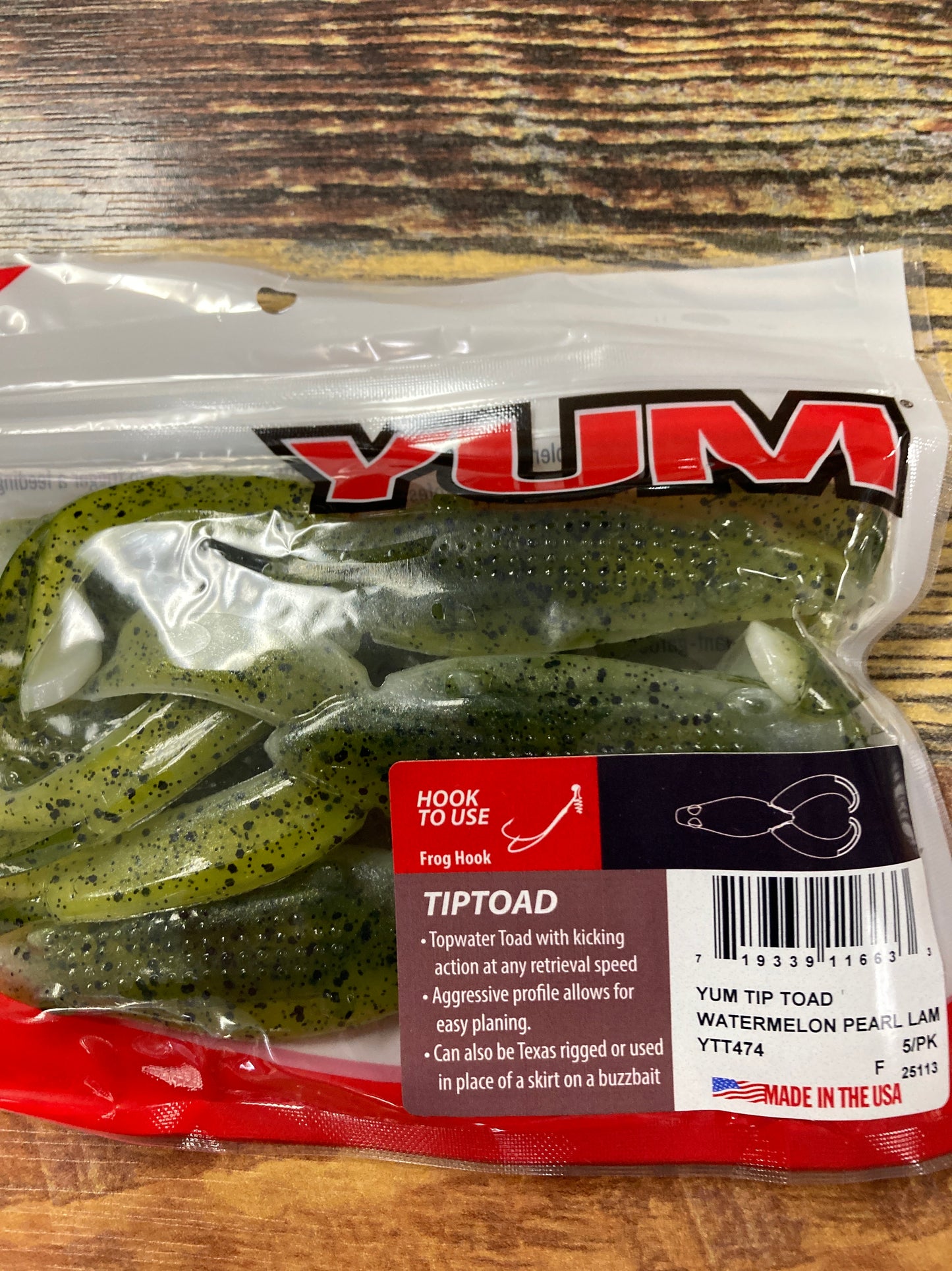 YUM Tip Toad - Watermelon Pearl Laminate