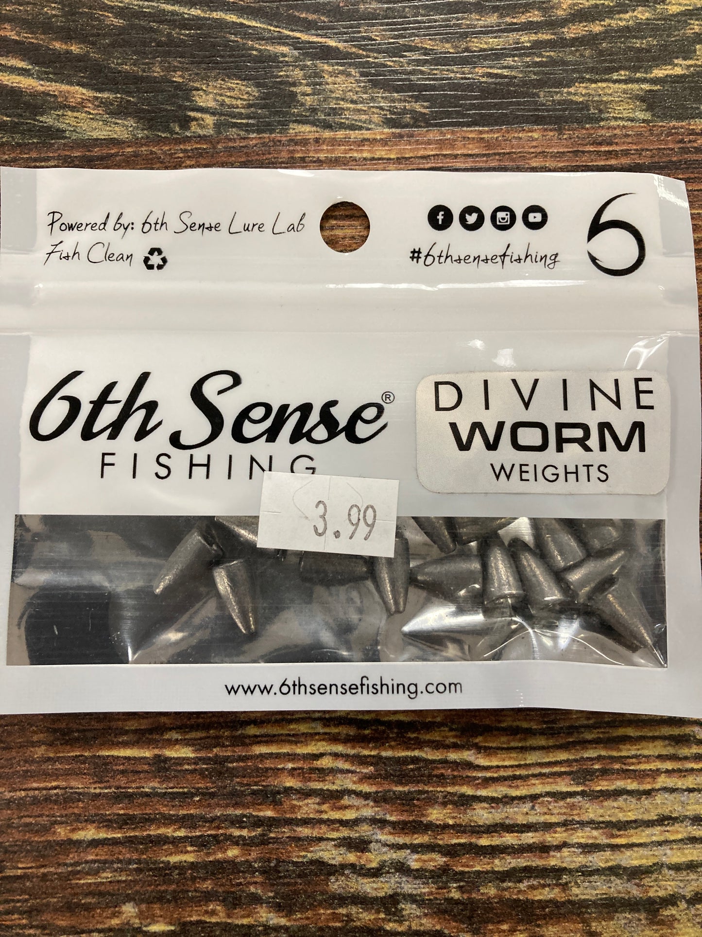 6th Sense Divine Worm Weights 1/16 oz. Lead