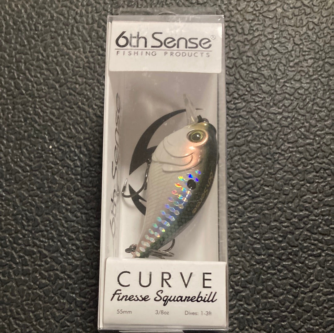 6th Sense Curve Finesse Squarebill 3/8 oz. Shad Scales