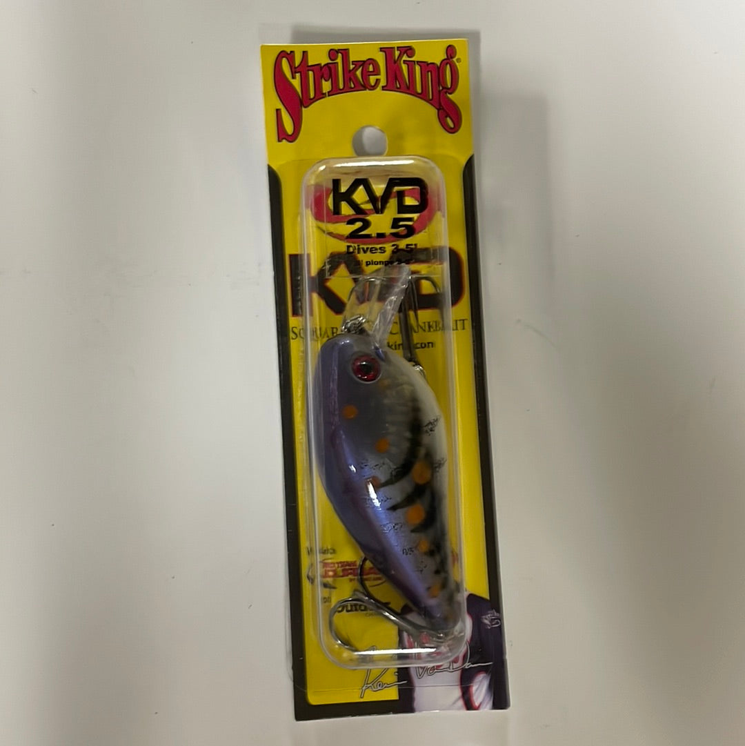 Strike King KVD 2.5 Dives 3-5’ Blu Craw