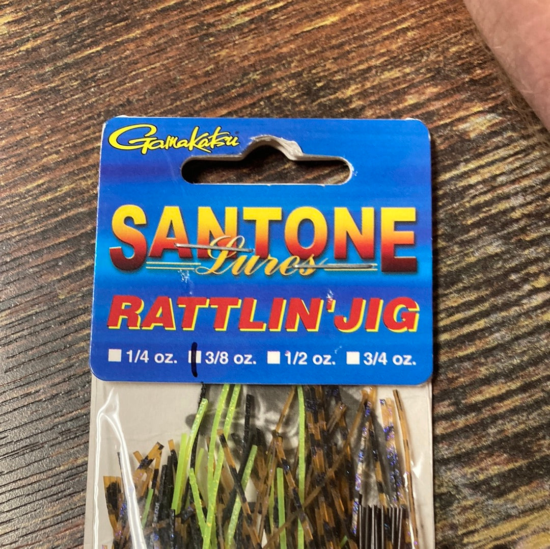Santone Rattlin Jig 3/8 oz. Missouri Craw