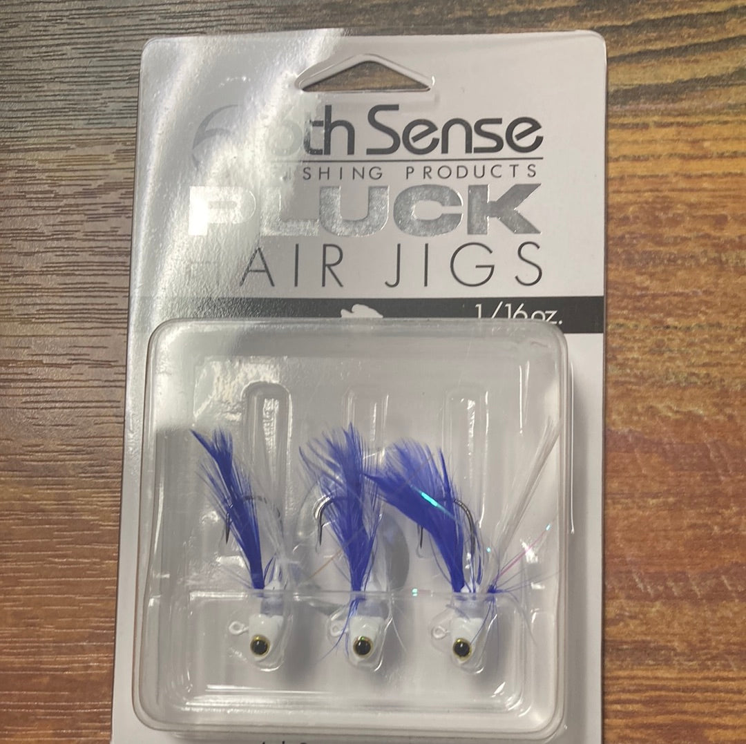 6th Sense Pluck Hair Jigs 1/16 oz. Royal Minnow