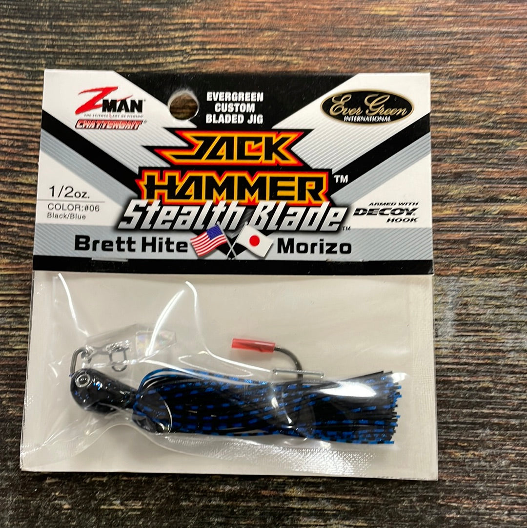 Z Man Jack Hammer Chatterbait 1/2 oz. Black Blue