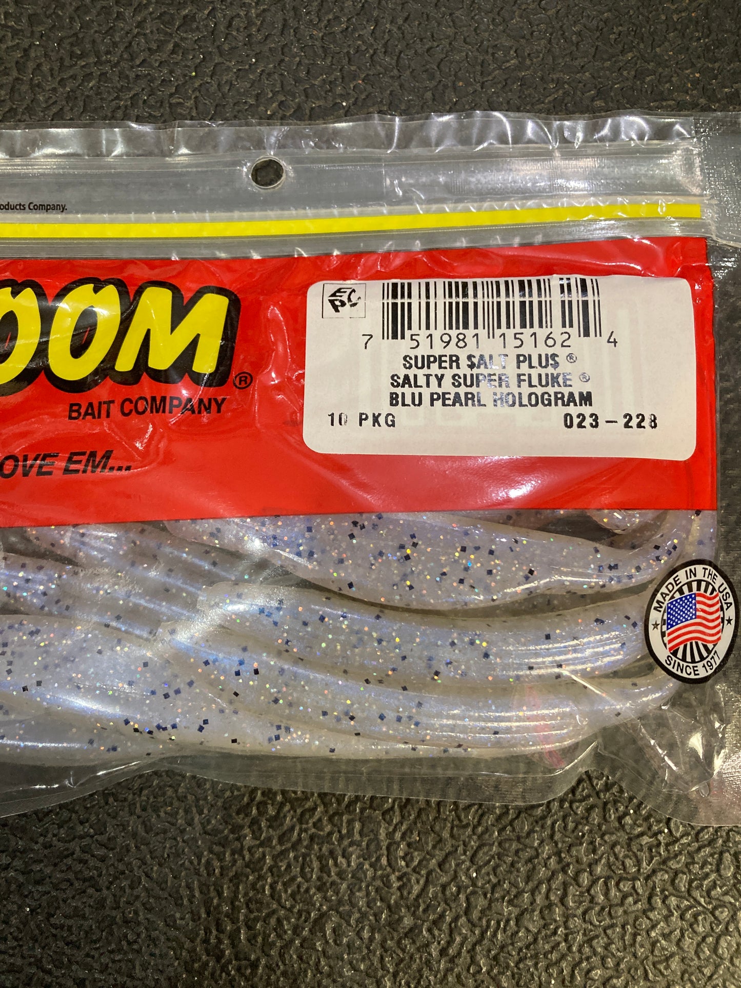 Zoom Salty Super Fluke - Blu Pearl Hologram