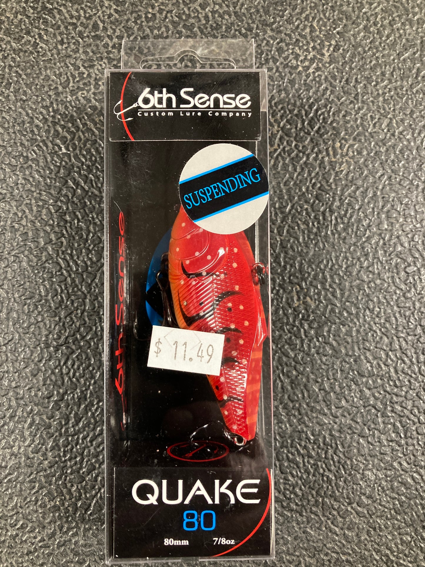 6th Sense Quake 80 - 7/8 oz. Crimson Craw