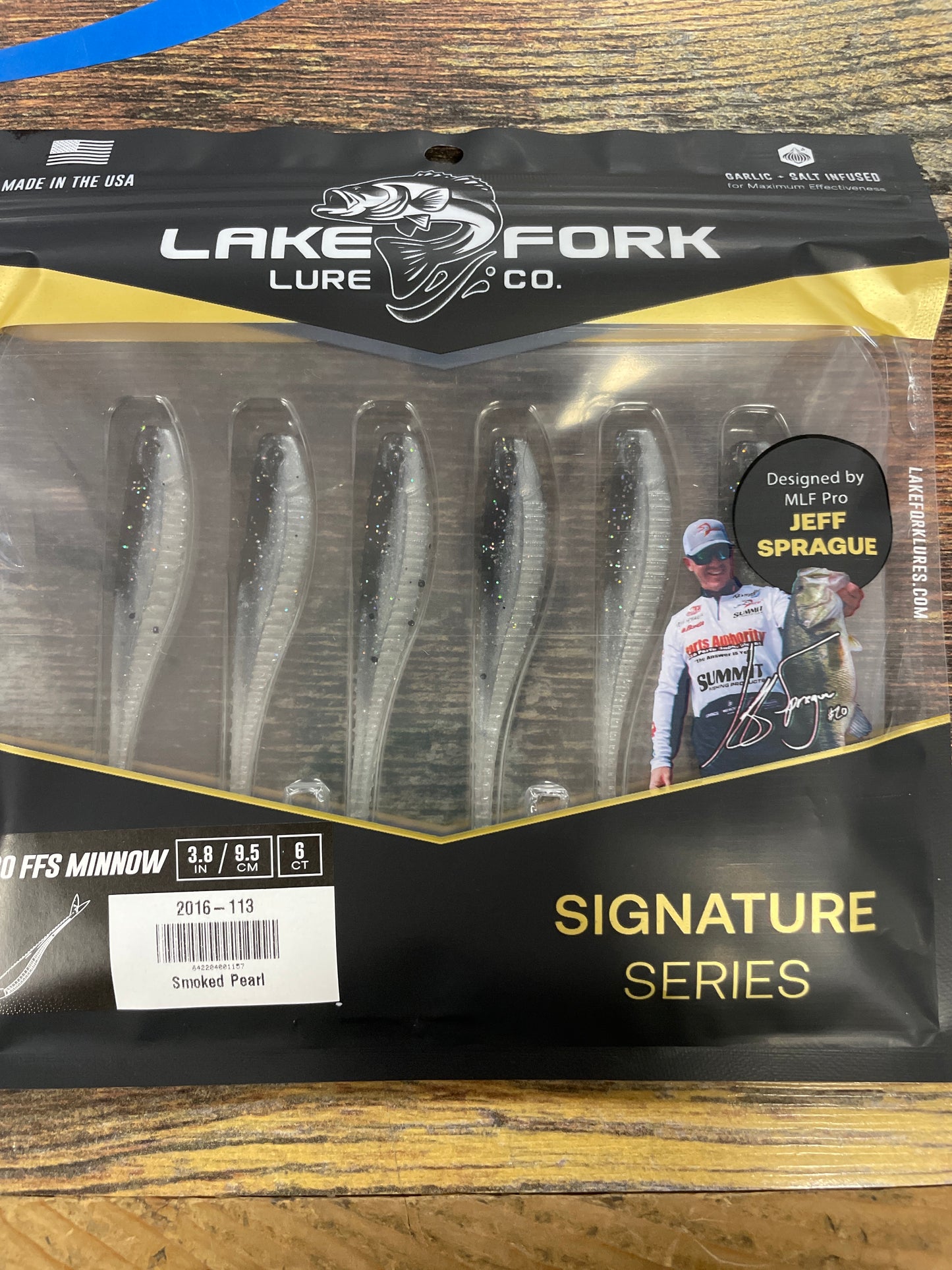 Lake Fork Lures Pro. FFS Minnow Smoked Pearl
