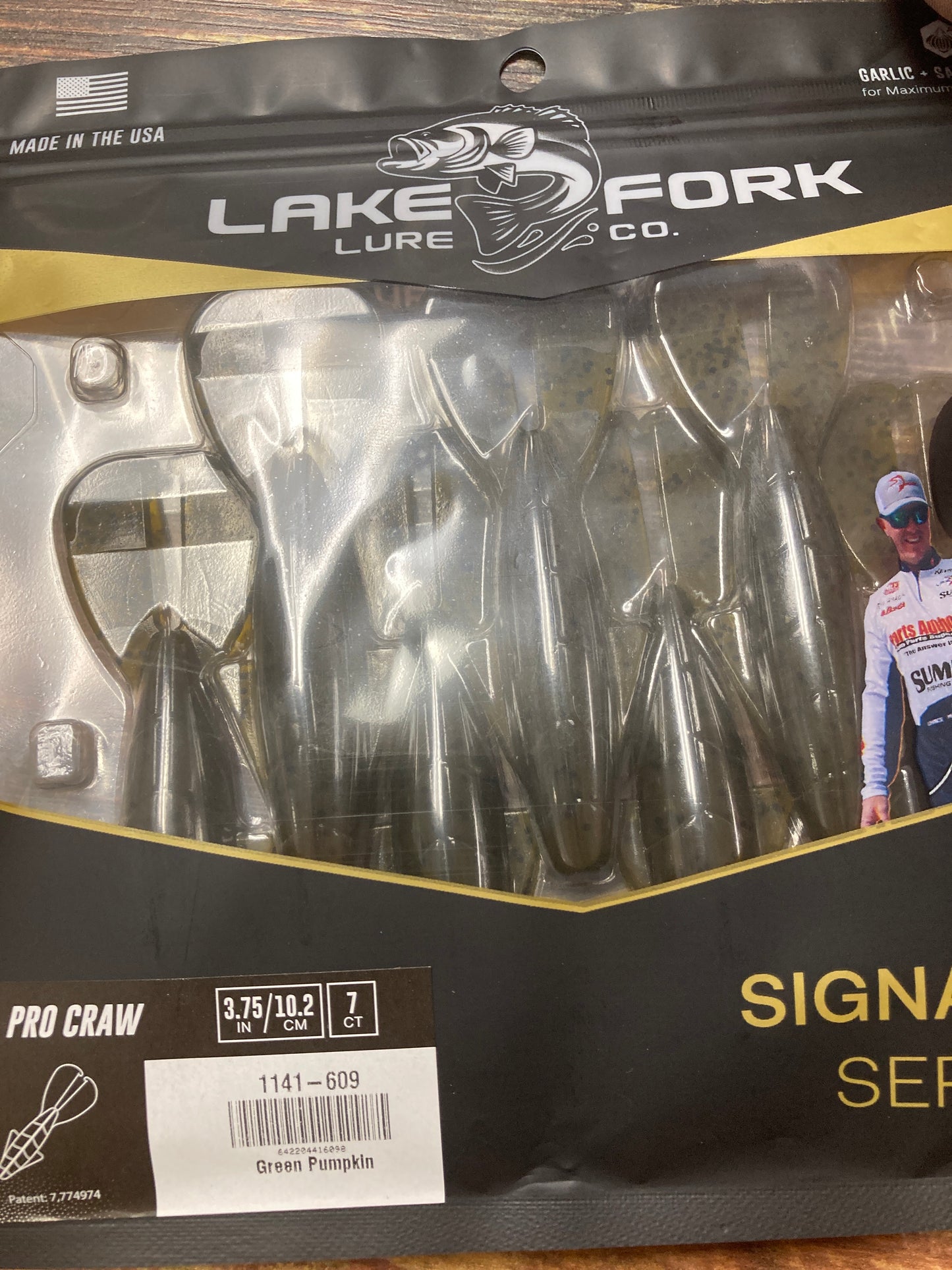 Lake Fork Lures Pro Craw Green pumpkin