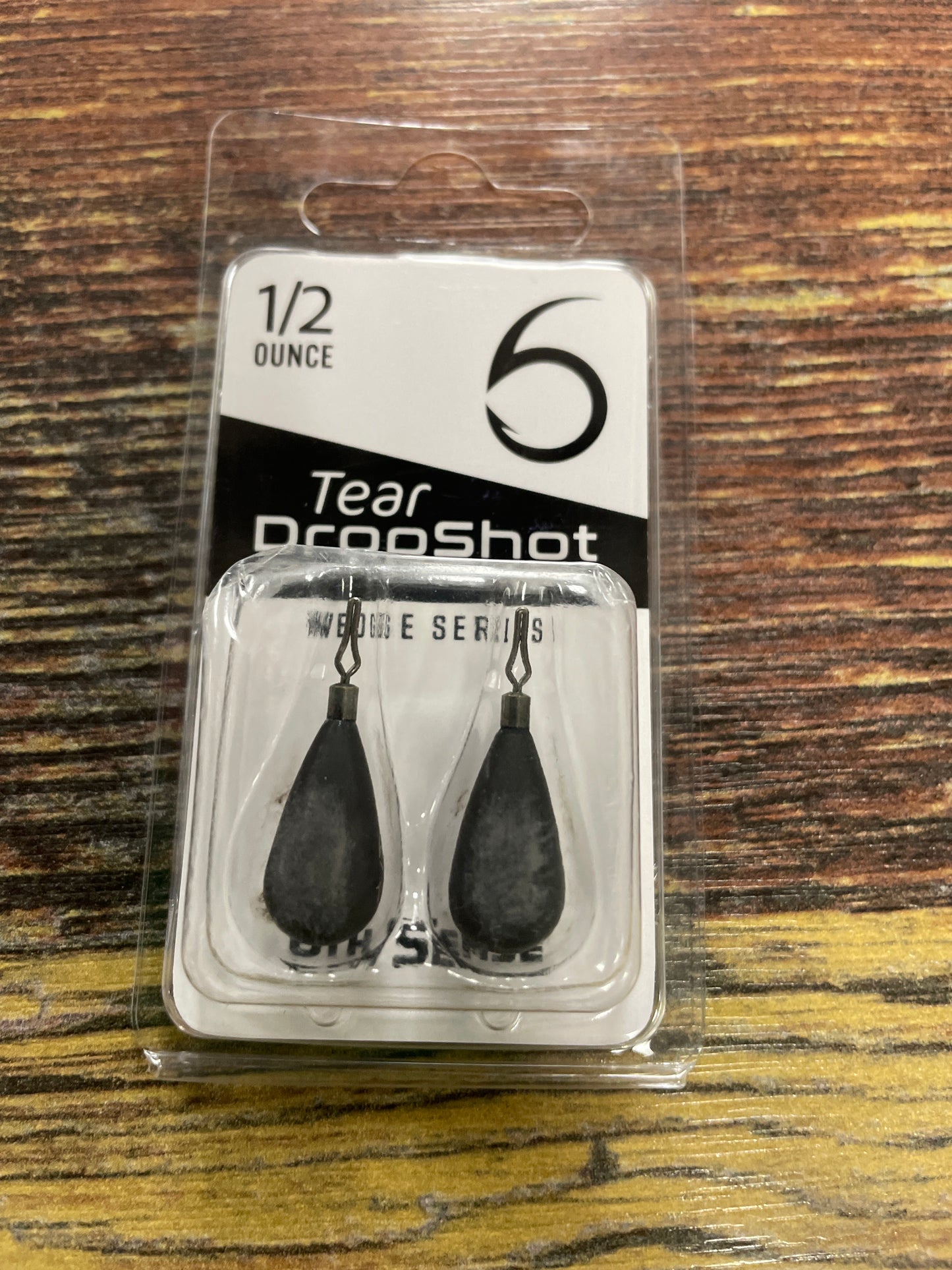 6th Sense Tear Dropshot Weight 1/2 oz. Black