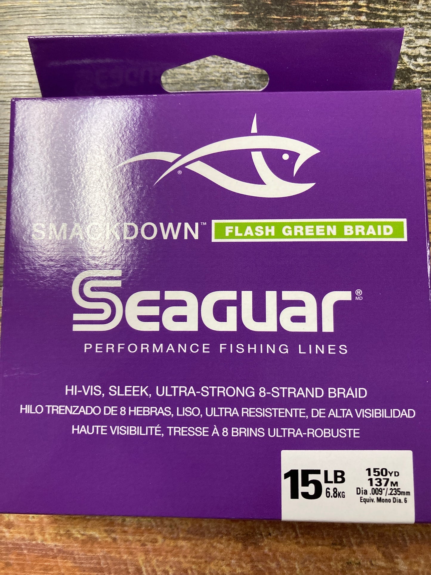 Seaguar Smackdown Braid 15lb. 150 yd Stealth Gray