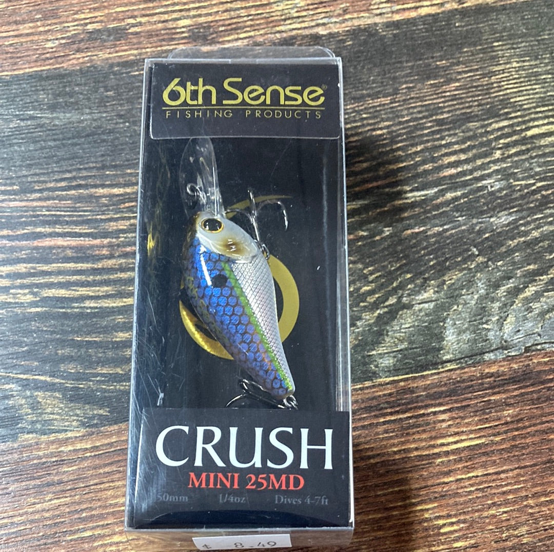 6th Sense Crush Mini 25MD - 1/4 oz. Chrome Threadfin