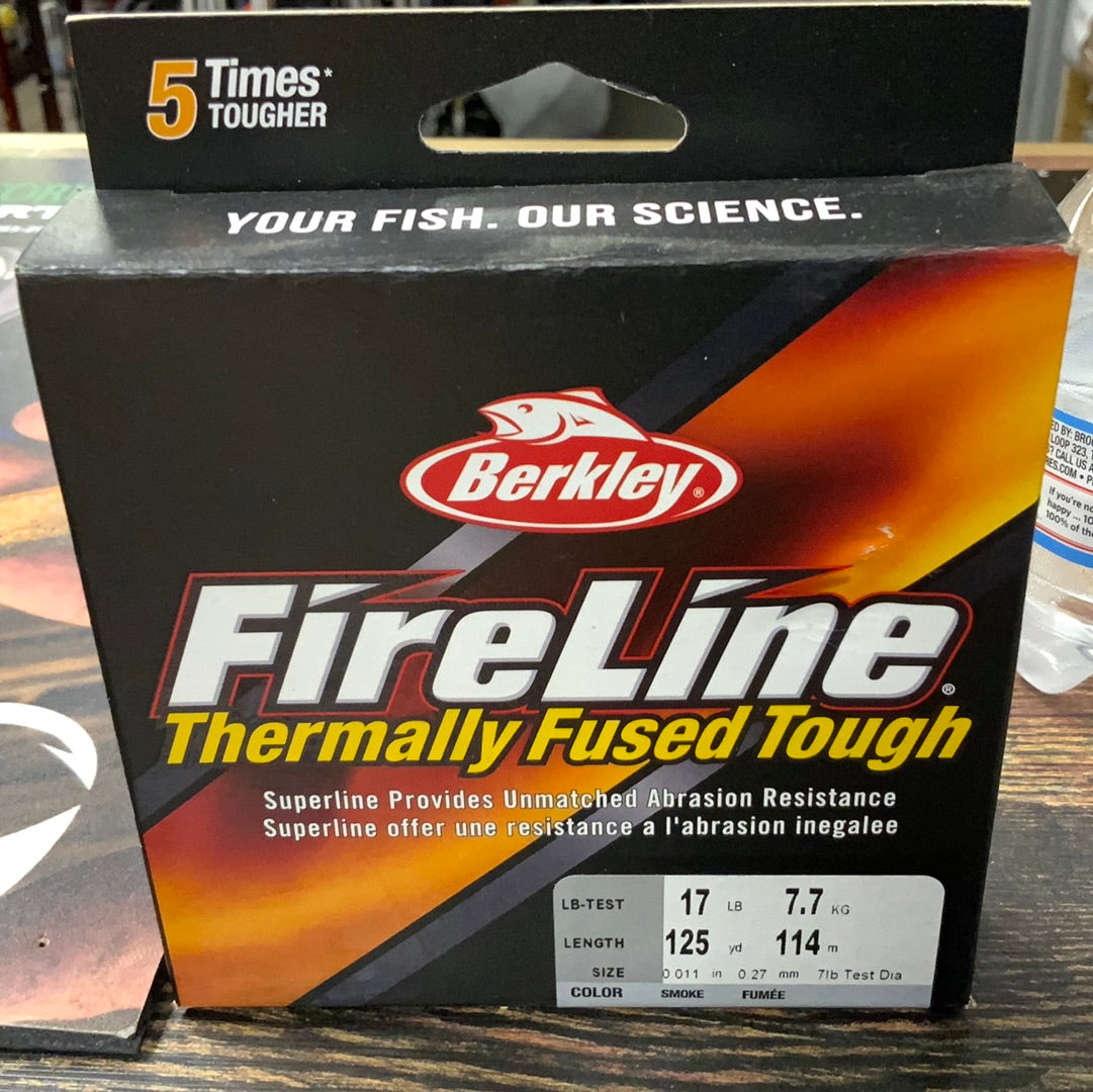 Berkley Fire Line Thermally Fused 17 lb. 125 yd. Smoke