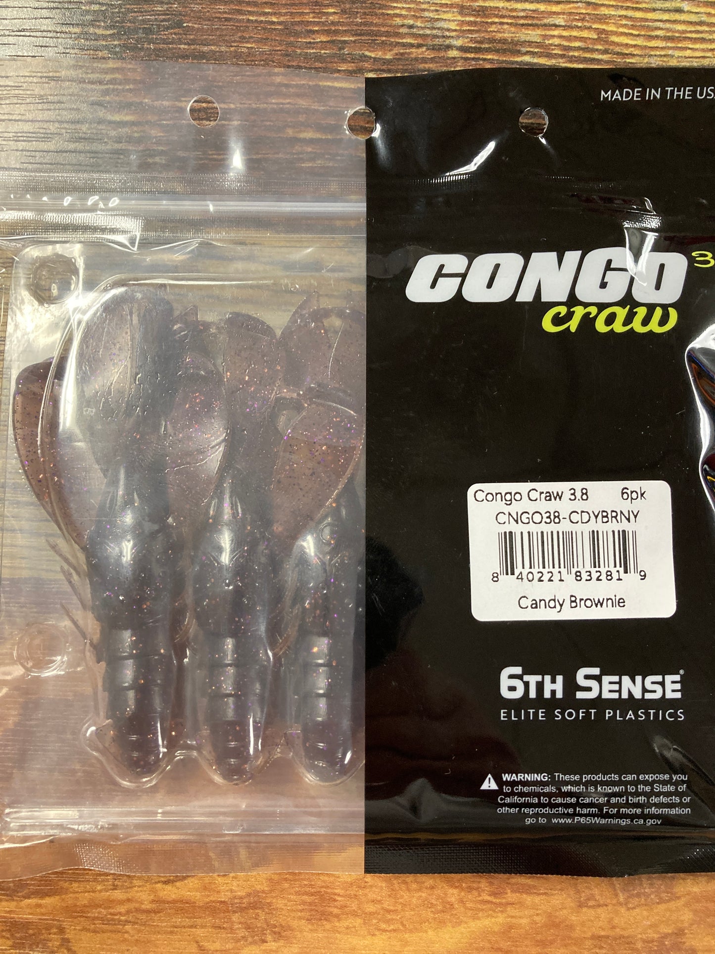 6th Sense Congo Craw 3.8” Candy Brownie