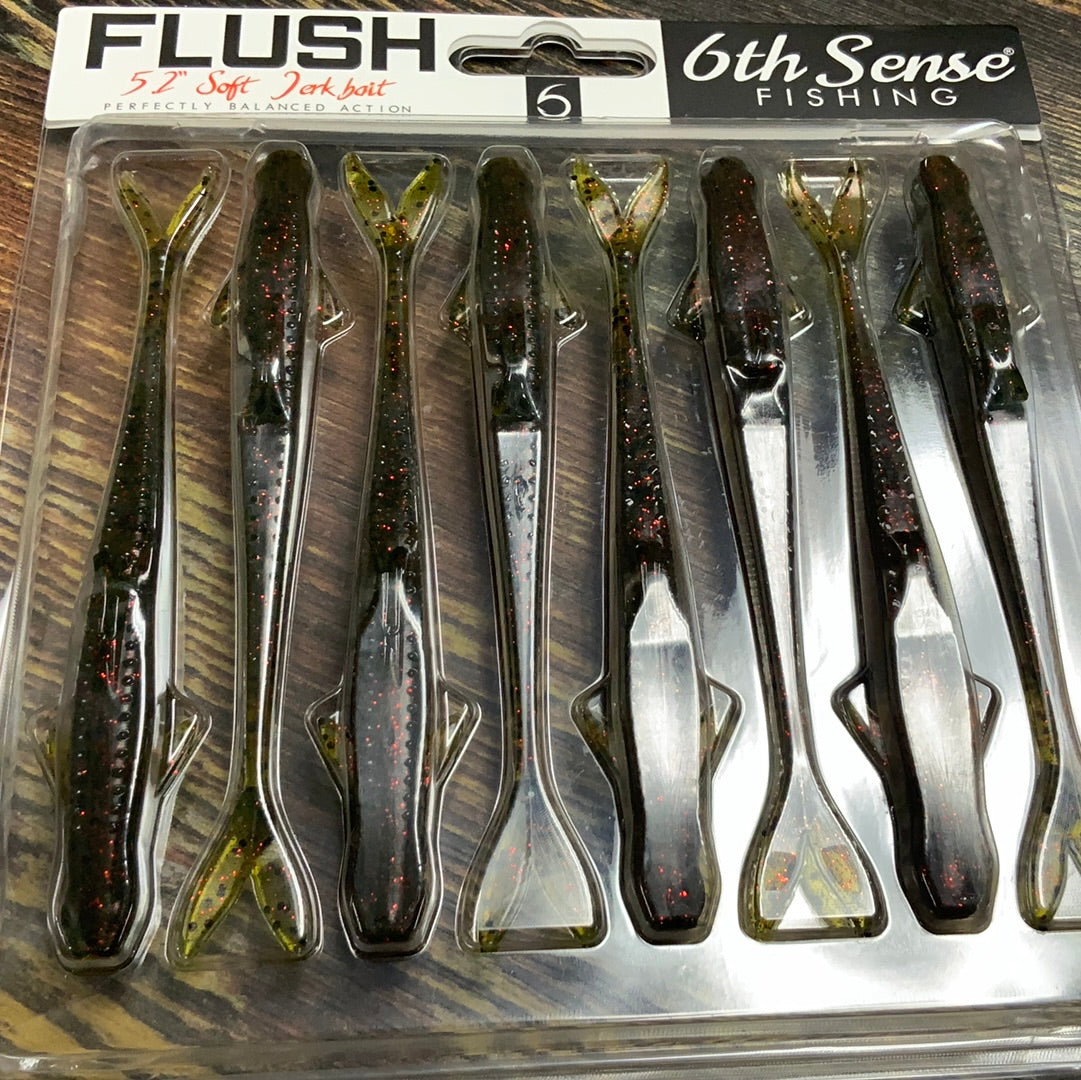 6th Sense Flush Jerkbait 5.2" Watermelon Red