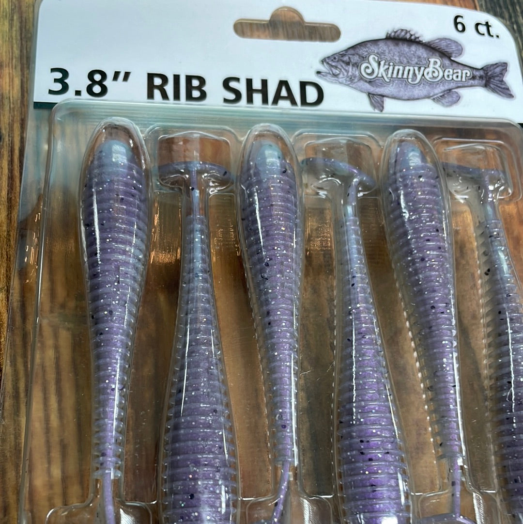 bear lake fishing lures Skinny Bear 3.8" Rib Shad