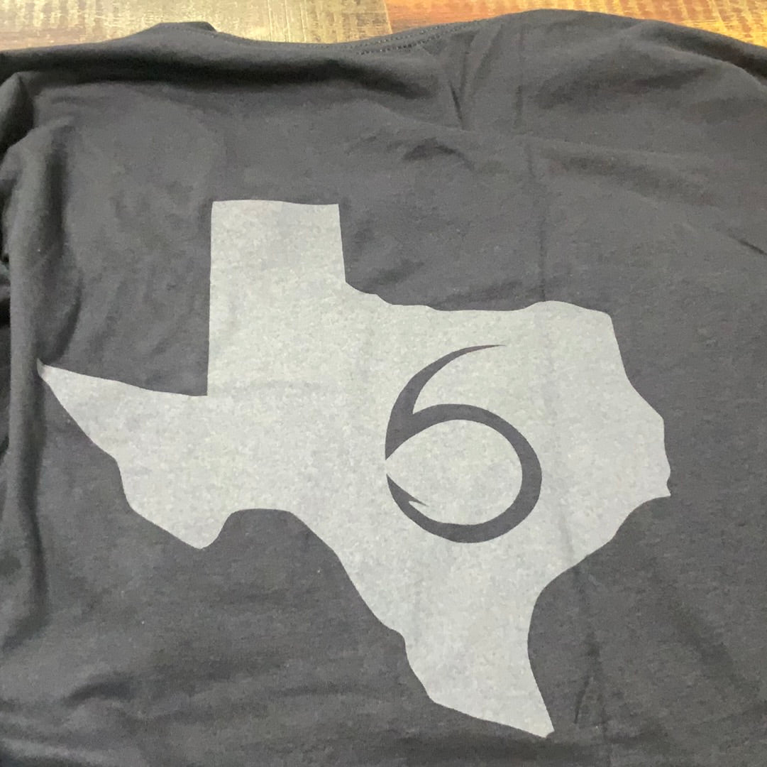 6th Sense T Shirt - Texas 6 - Large Black