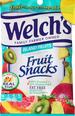 Welch's Island Fruit Snacks H/B 5 oz.
