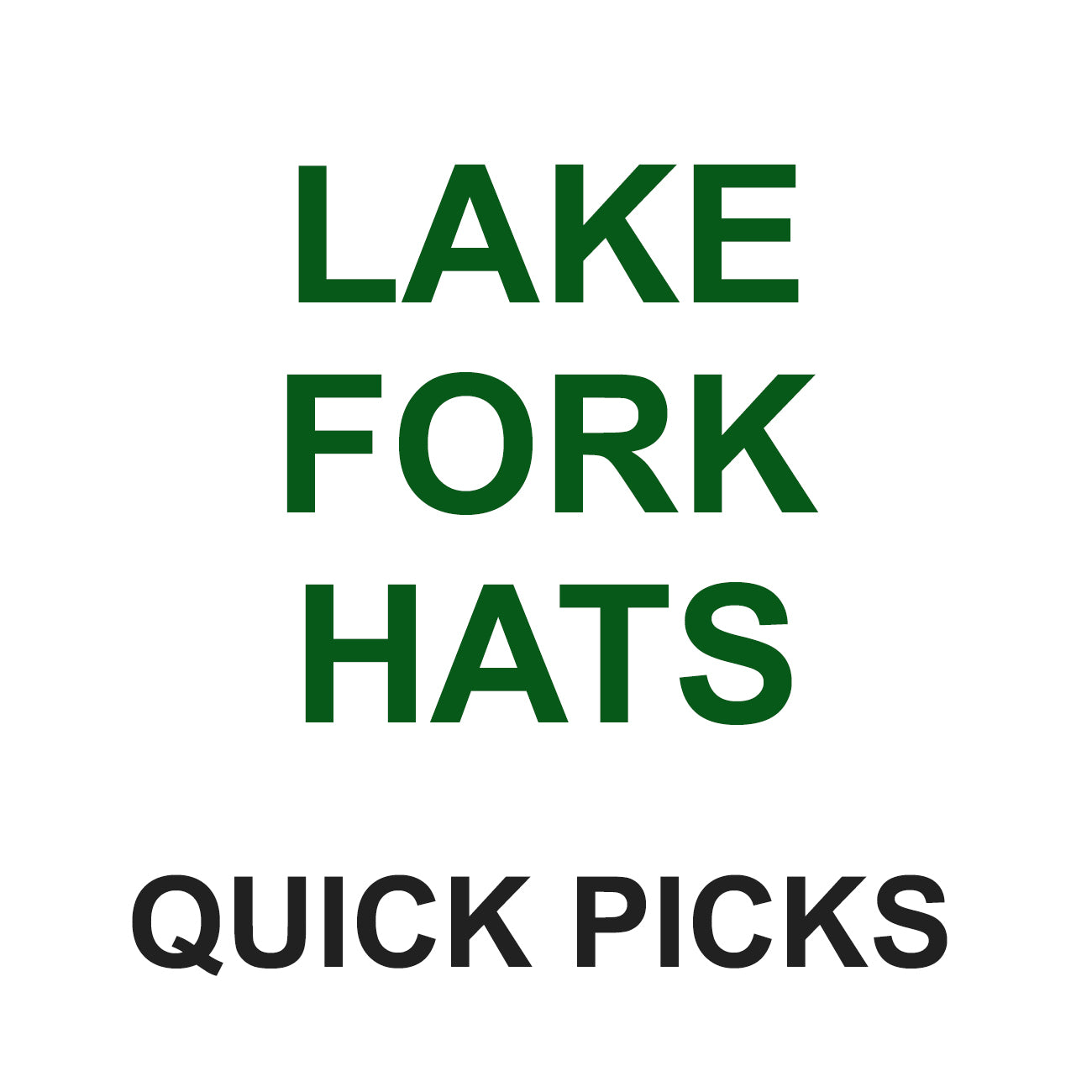 Lake Fork Logo Hats
