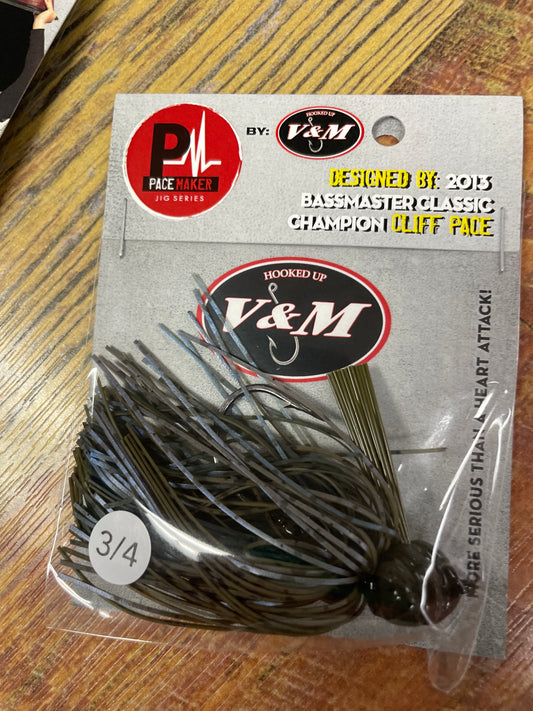 V&M Flatline Football Jig 3/4 oz Magic Craw