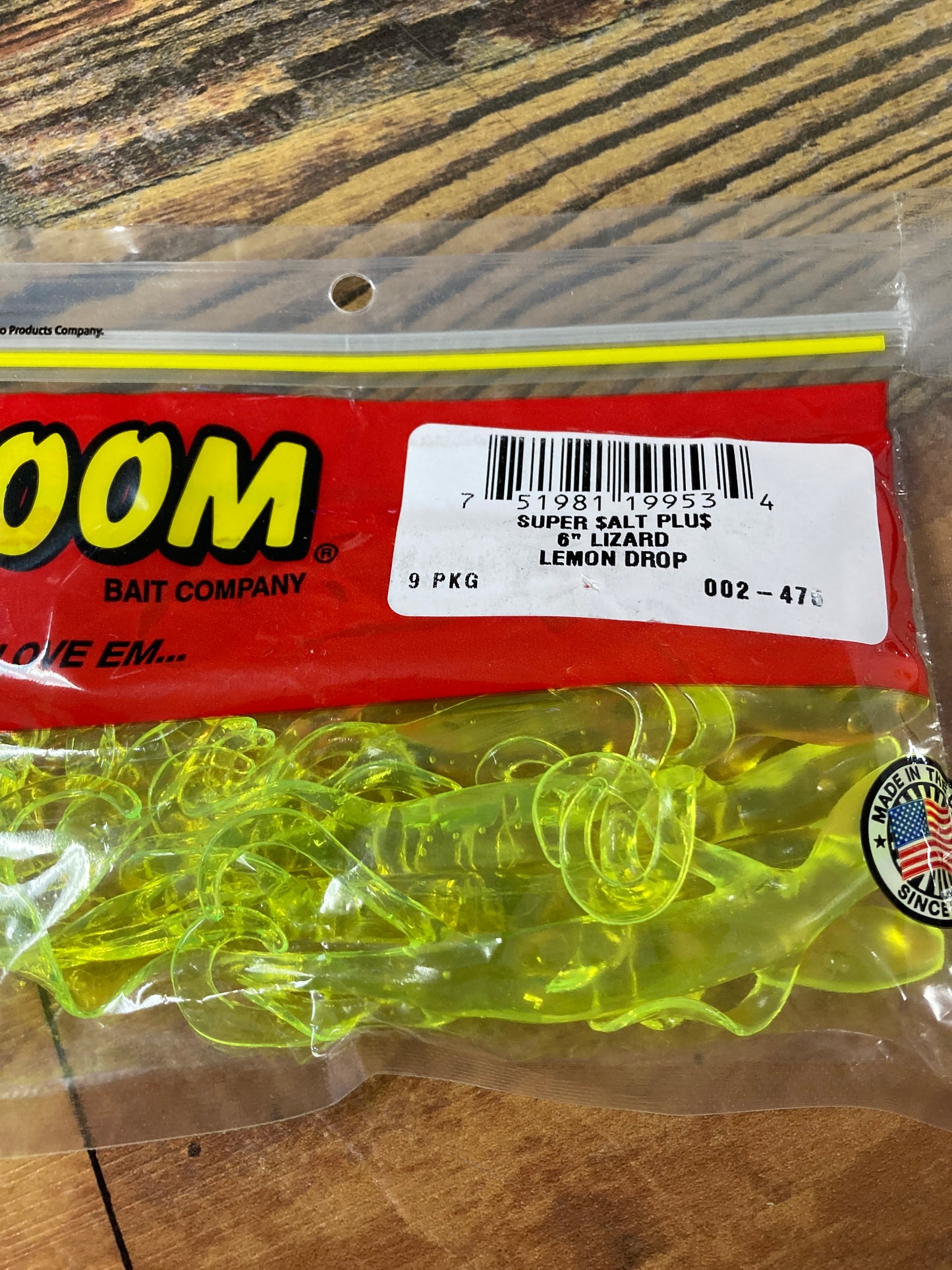 Zoom Lizard 6" Lemon Drop