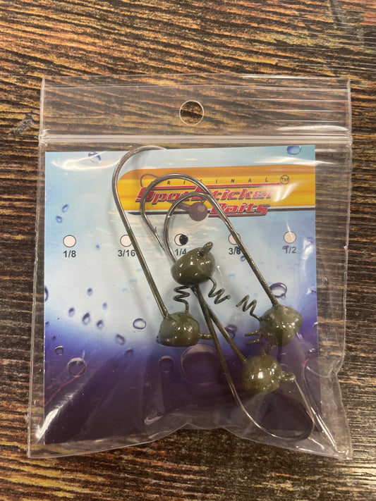 Spotsticker Standup Screwball Shakey 1/4 oz. Green Pumpkin