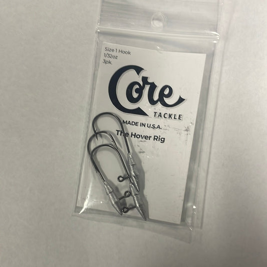 Core Tackle The Hover Rig Size 1 Hook 1/32 oz 3pk