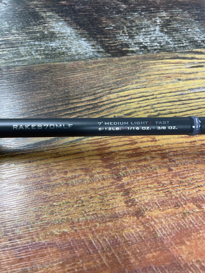 Level Rake Series 7’ 0” Medium Light/Fast Spinning Rod S 701 MLF