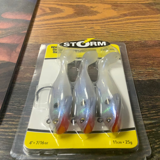 Storm Wildeye Swim Shad 4" 7/16 oz. Pearl