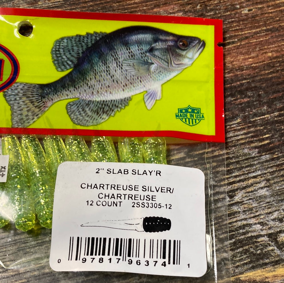 Bobby Garland 2” Slab Slayer Chart Silver/Chart Lake Fork Resort
