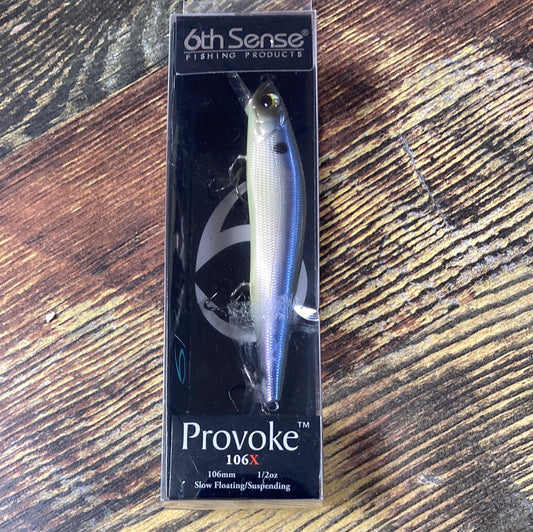 6th Sense Provoke 106X - 1/2 oz. Ghost Bone Minnow