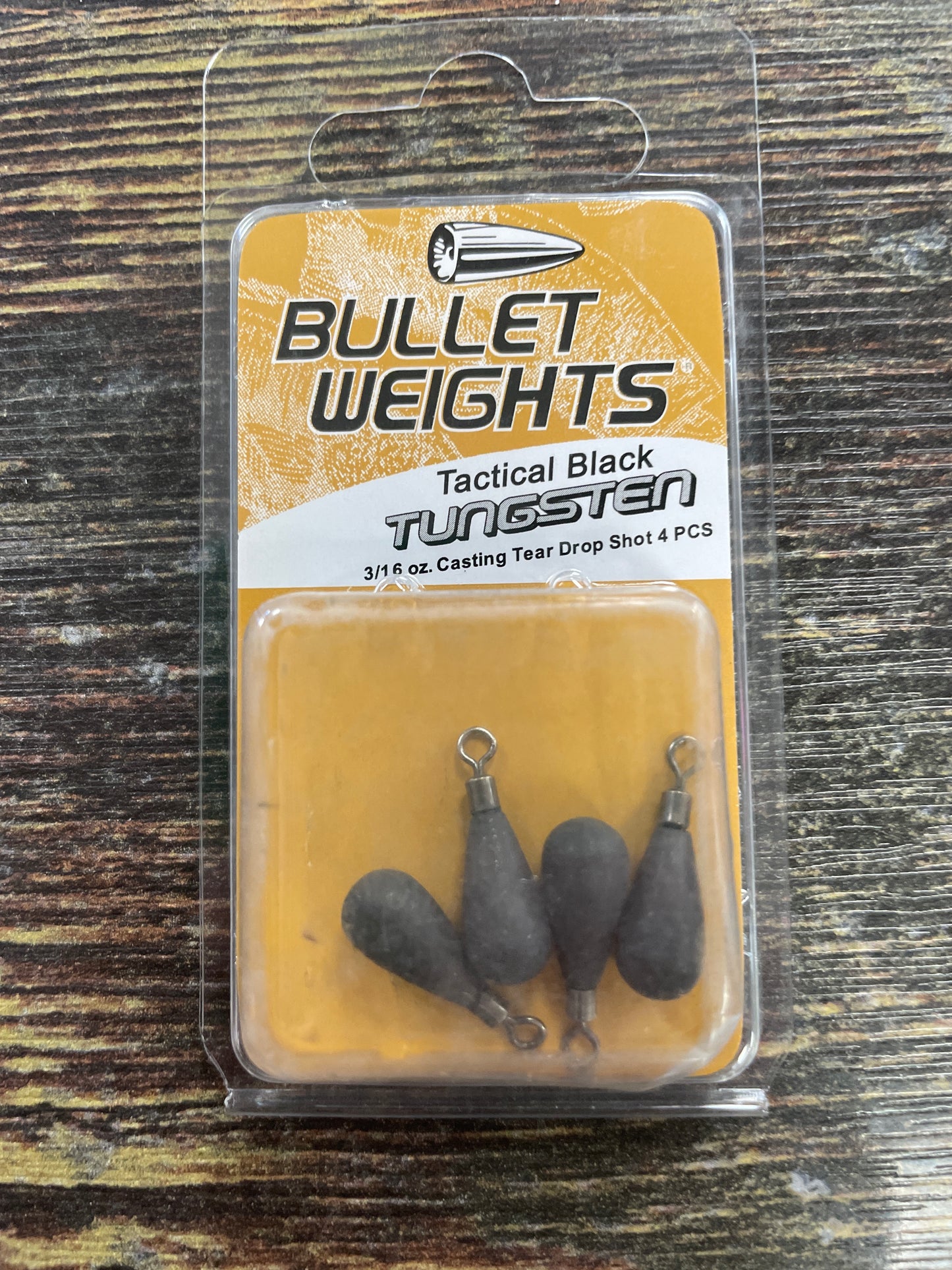 Bullet Weight Tungsten Teardrop 3/16 oz.