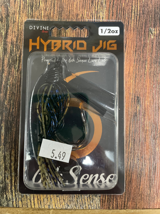 6th Sense Hybrid Jig 1/2 oz. Dark Water Craw