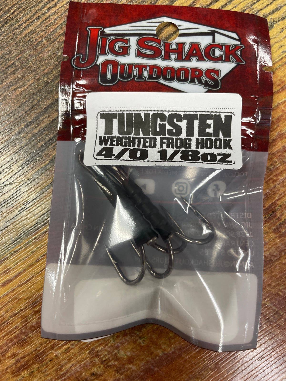 Jig Shack Weighted Frog Hooks 1/8 oz. 4/0