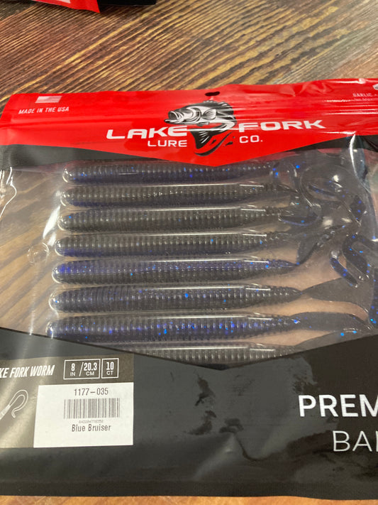 Lake Fork Lures Lake Fork Worm Blue Brusier