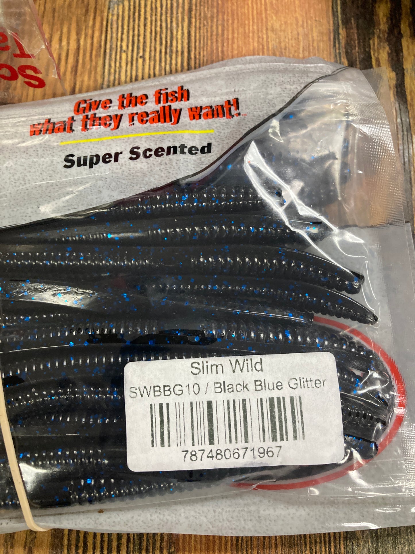 V&M Slim Wild - Black Blue Glitter